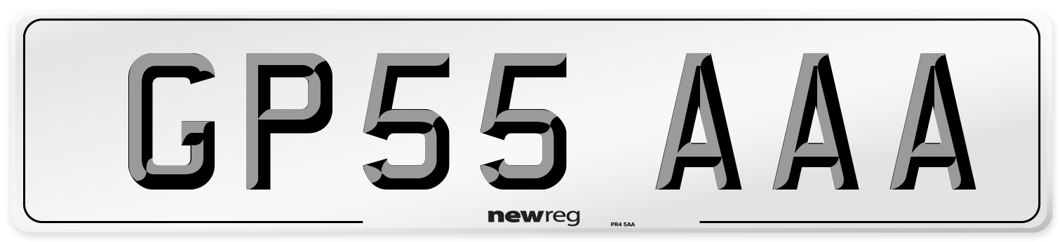 GP55 AAA Number Plate from New Reg